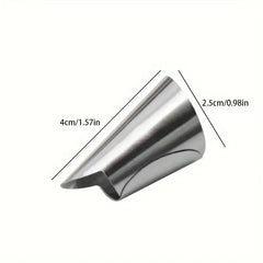 Stainless Steel Garlic Peeling Finger Protector - Multifunctional Kitchen Tool for Peeling Garlic, Beans, Nuts & Vegetable Picking - Durable Finger Guard for Safe Food Preparation