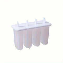 4-Pack Plastic Popsicle Molds, DIY Ice Pop Maker With Durable PP Material, Creative Ice Cream Stick Mold Set