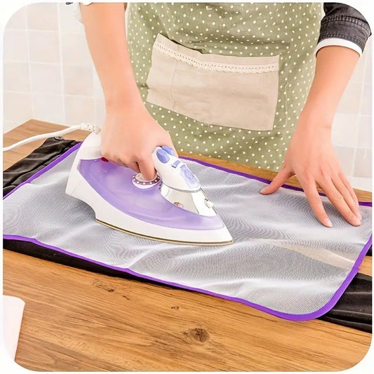 Ironing Accessories Protective Cloth - Heat-Resistant Pressing Mesh Pad, Garment Protection for Home Decor, No Electricity Needed (Color May Vary)