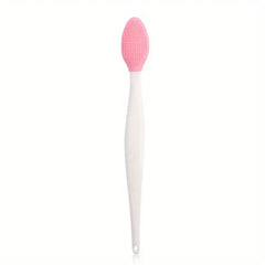 Silicone Facial Cleansing Brush - 1PC Exfoliating Skin Care Tool for Nose & Blackhead Removal, Manual Face Scrub Brush with Textured Surface, Non-Electric, Bathroom Use