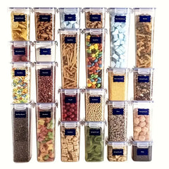 36pcs Reusable Food Storage Container Labels with Pen - Waterproof, Glue-Free, Self-Adhesive Blackboard Sticker, Vinyl Material, for Spices, Cheese, and More, Kitchen Organization Accessories