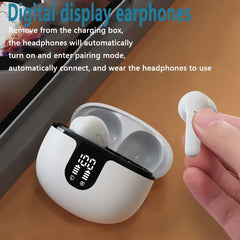 Wireless Earphones with HIFI Stereo Sound, Effortless Auto-Connection, Premium Noise Isolation, Generous Battery Capacity & LED Battery Monitor for Unparalleled Audio Experience