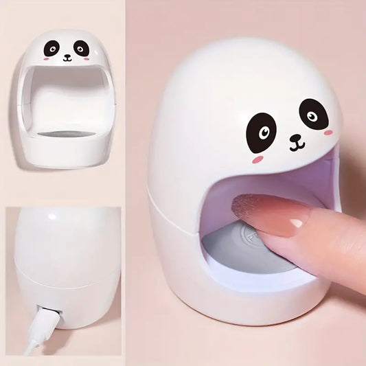 Ultra-Cute Mini UV LED Nail Lamp - Quick Dry Gel Polish, Portable USB Powered Manicure Light for DIY Home Nail Art