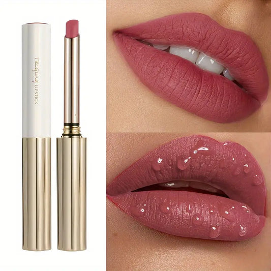 Waterproof Matte Lipstick Set - 6 Shades, Nourishing Paste Formula for Adult, Long-Lasting Matte Finish, Suitable for All Skin Types, Includes Red, Cinnamon, Beige, Rose Beige, Yellow Tone - Christmas Gift Set