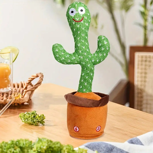 Dance Cactus Talking Cactus Toys, Dance Cactus Imitation Toys And LED English Singing Can Talk For 15 Seconds Recorder Music Toys Christmas, Halloween Gift