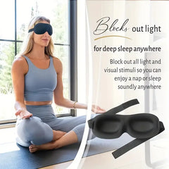 3D Contoured Sleep Mask, 100% Light Blocking Eye Mask, 1/5/10pcs Options, Ultra-Soft Skin-Friendly Material, Adjustable Strap, Breathable, Lightweight Eye Cover For Rest & Travel