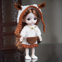 Cute Girl Modern Imitation Figure Toy Dress Up Doll Fashion Little Princess Toy Children's Birthday Gift Halloween Christmas Gift