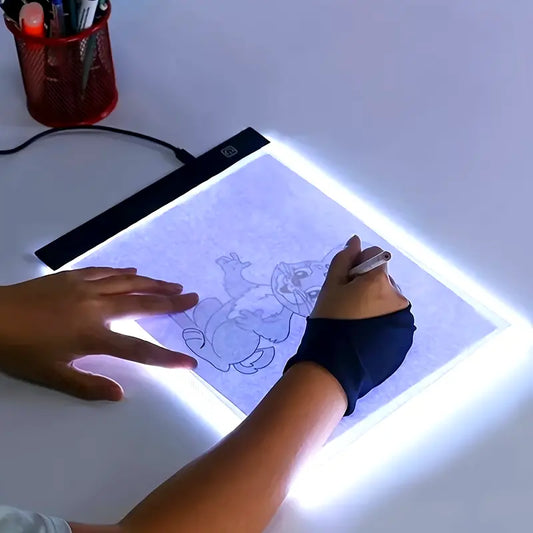 A5 LED Tracing Pad for Youngsters - 3-Level Brightness, Educational Art Toy, White Plastic