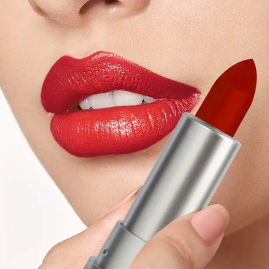 HS7538 Star Wave Bright And Moist Lipstick - Red Bright Moisturizing Lipstick, Highly Saturated Makeup Lip Gloss Valentine's Day Gifts