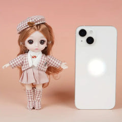 Cute Girl Modern Imitation Figure Toy Dress Up Doll Fashion Little Princess Toy Children's Birthday Gift Halloween Christmas Gift