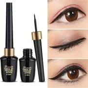 Ultra-Fine Waterproof Black Liquid Eyeliner Pen - Long-Lasting, Quick-Dry, Sweat-Resistant & Smudge-Proof