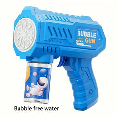 Bubble Gun Magic Bubble Blaster Handheld Fully Automatic Bubble Gun Toy LED Light, 10 Holes Automatic Gun, Perfect For Party And Gift (No Bubble Liquid Or Battery)