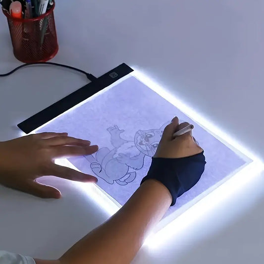 A5 LED Tracing Pad for Youngsters - 3-Level Brightness, Educational Art Toy, White Plastic