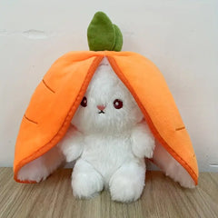 Transforming Rabbit Pillow, Strawberry Rabbit Plush Toy, Carrot Rabbit Doll, Pillow, Birthday Gift Holiday Gift Easter Gift Christmas Gift