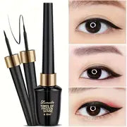 Ultra-Fine Waterproof Black Liquid Eyeliner Pen - Long-Lasting, Quick-Dry, Sweat-Resistant & Smudge-Proof