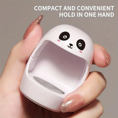 Ultra-Cute Mini UV LED Nail Lamp - Quick Dry Gel Polish, Portable USB Powered Manicure Light for DIY Home Nail Art