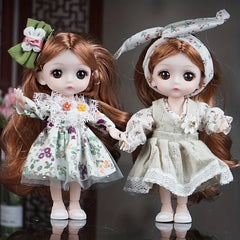 Cute Girl Modern Imitation Figure Toy Dress Up Doll Fashion Little Princess Toy Children's Birthday Gift Halloween Christmas Gift